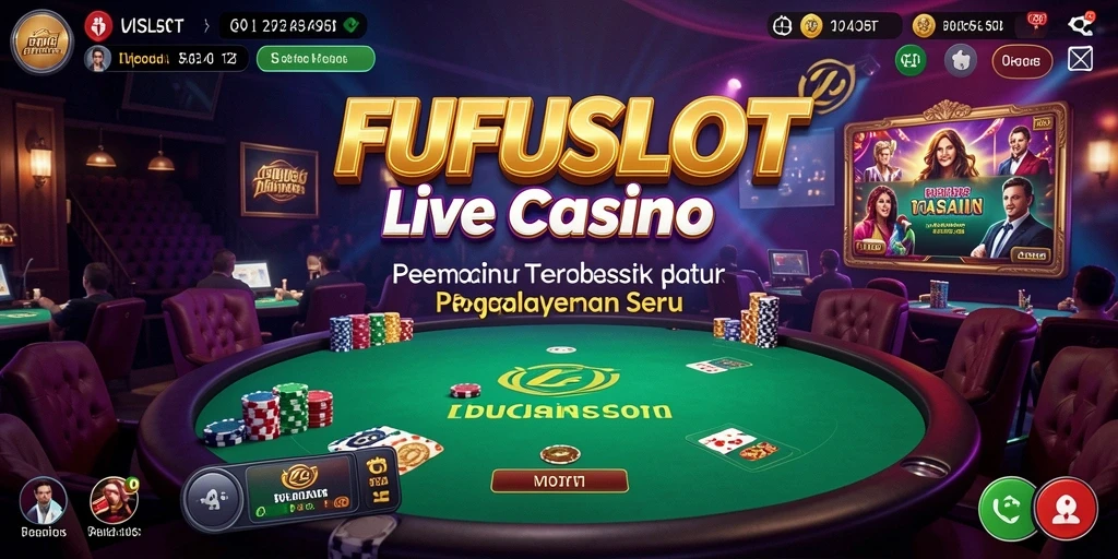 Gameplay menarik di FUFUSLOT dengan dealer langsung dan pemain interaktif.