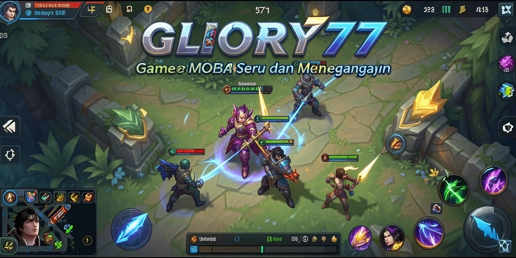 Tampilan menarik dari gameplay seru GLORY777 yang menggambarkan aksi tim.