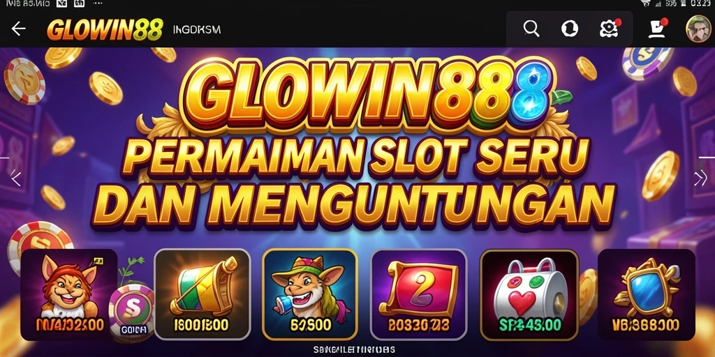 Tampilan gameplay menarik dari GLOWIN88 dengan fitur Slot yang seru.
