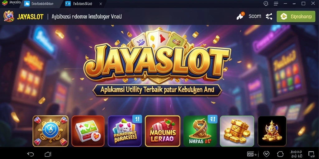 Tampilan antarmuka pengguna JAYASLOT yang intuitif dan bersih.