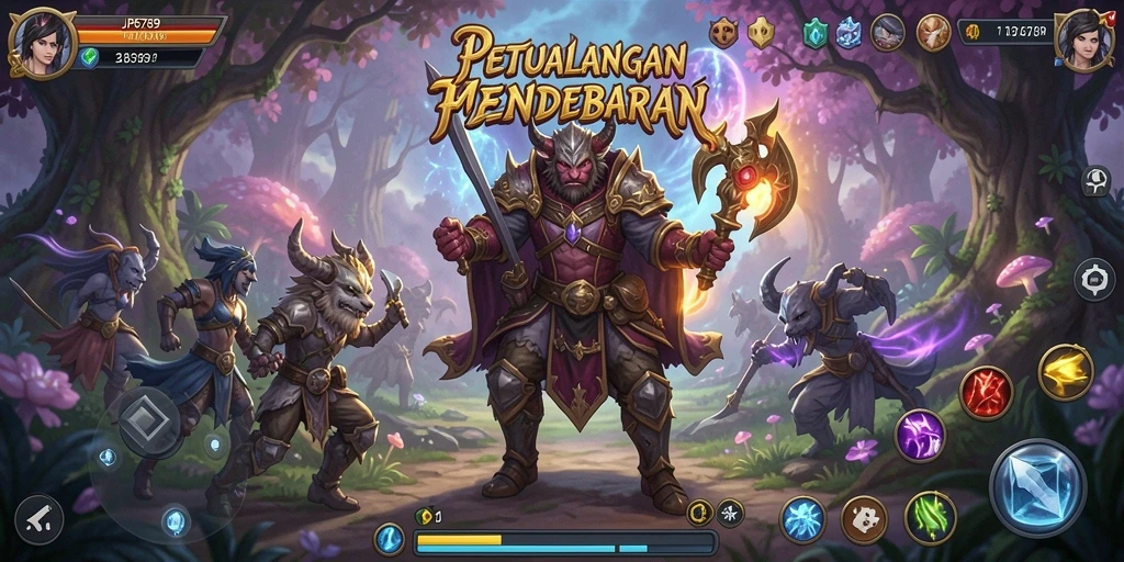 Tampilan gameplay menarik dari JP6789 dalam suasana RPG.