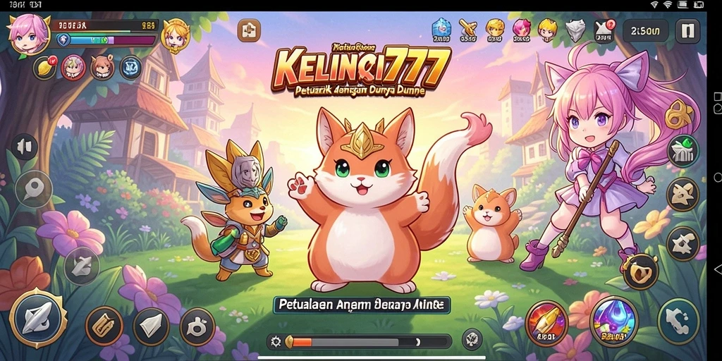 Tampilan menarik dari gameplay KELINCI777 dalam dunia Anime.