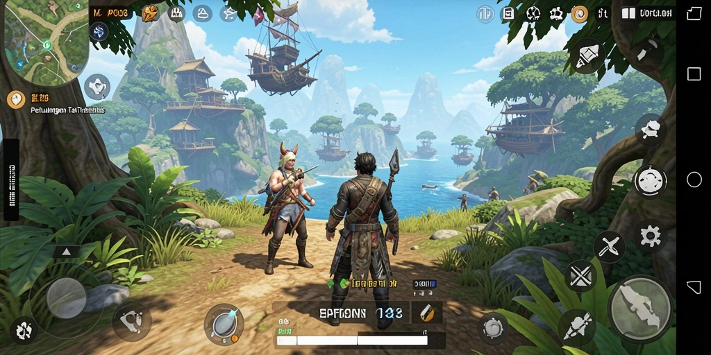 Tampilan gameplay Open World yang menakjubkan di MPO08.