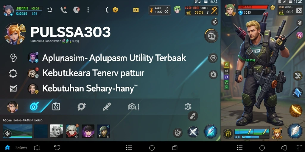 Tampilan screenshot utama PULSA303 dengan fitur-fitur utilitas yang praktis.