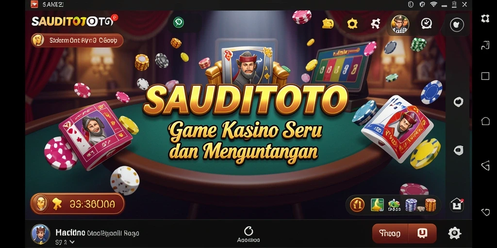 Screenshot utama menampilkan gameplay seru di SAUDITOTO.