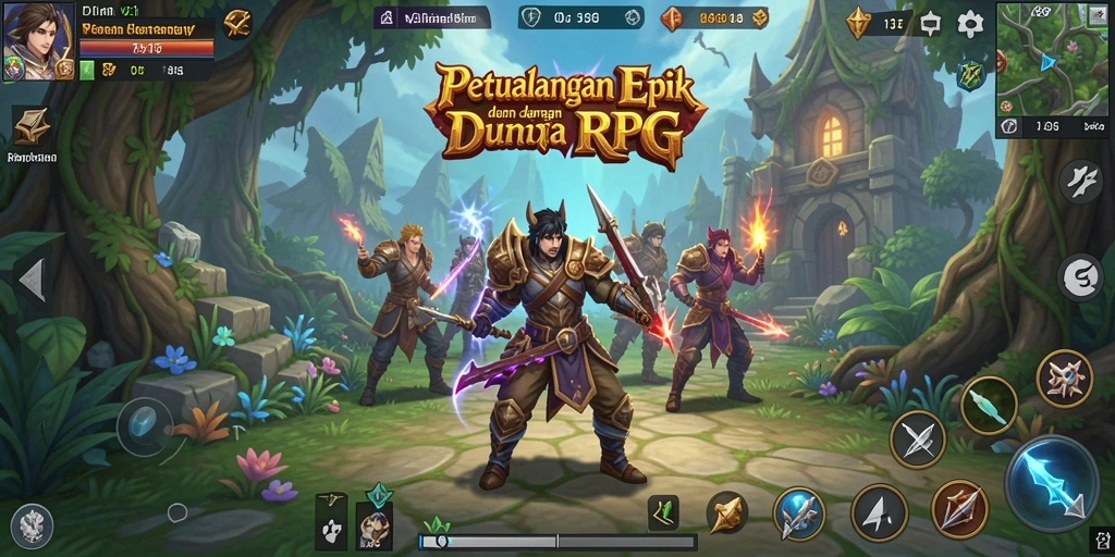 Tampilan gameplay RPG yang mengasyikkan dan penuh aksi.