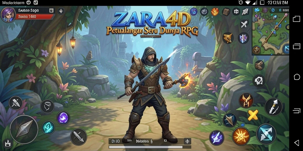 Screenshot gameplay ZARA4D dengan petualangan RPG yang menegangkan.